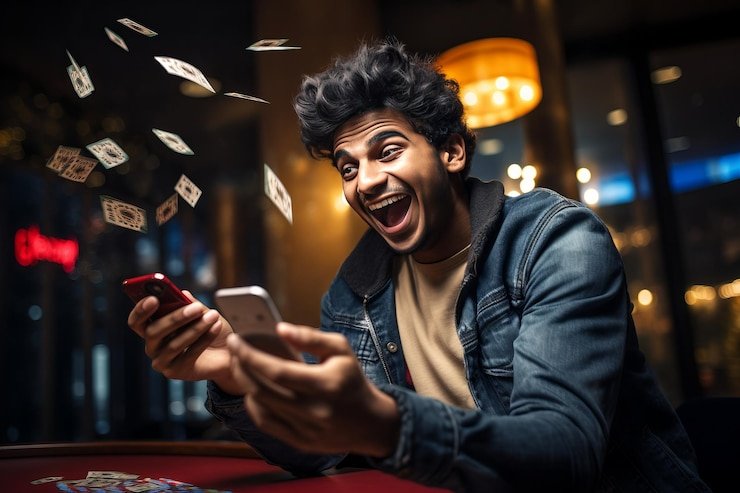 মোবাইলে cxsuper তিন পত্তি গাইড পড়ার দৃশ্য